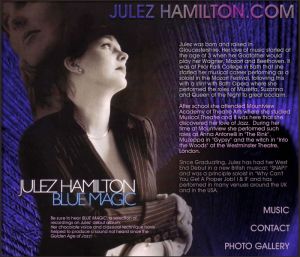 Julez Hamilton, Jazz Singer
